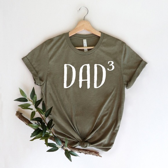 Dad of Three, Father of Three, Dad 3, Gift For Dad Shirt, Best Dad Shirt - Picture 1 of 2